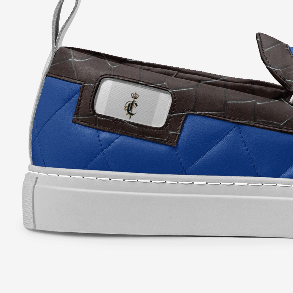 Blue Drift custom made in Italy shoes by Clarence Kelly | Detail view