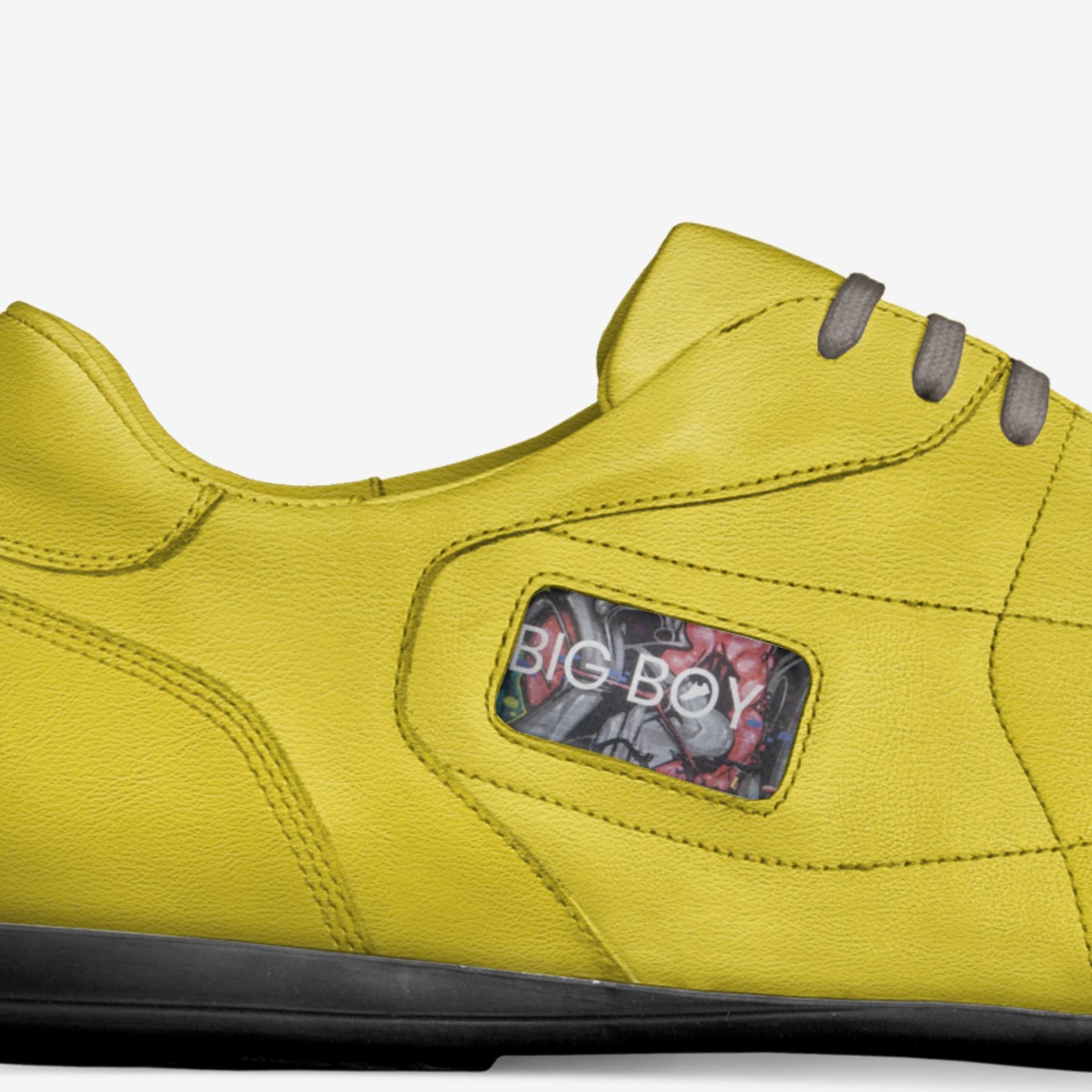 Big Boy Sneakers  custom made in Italy shoes by Sher-vawn Robinson | Detail view