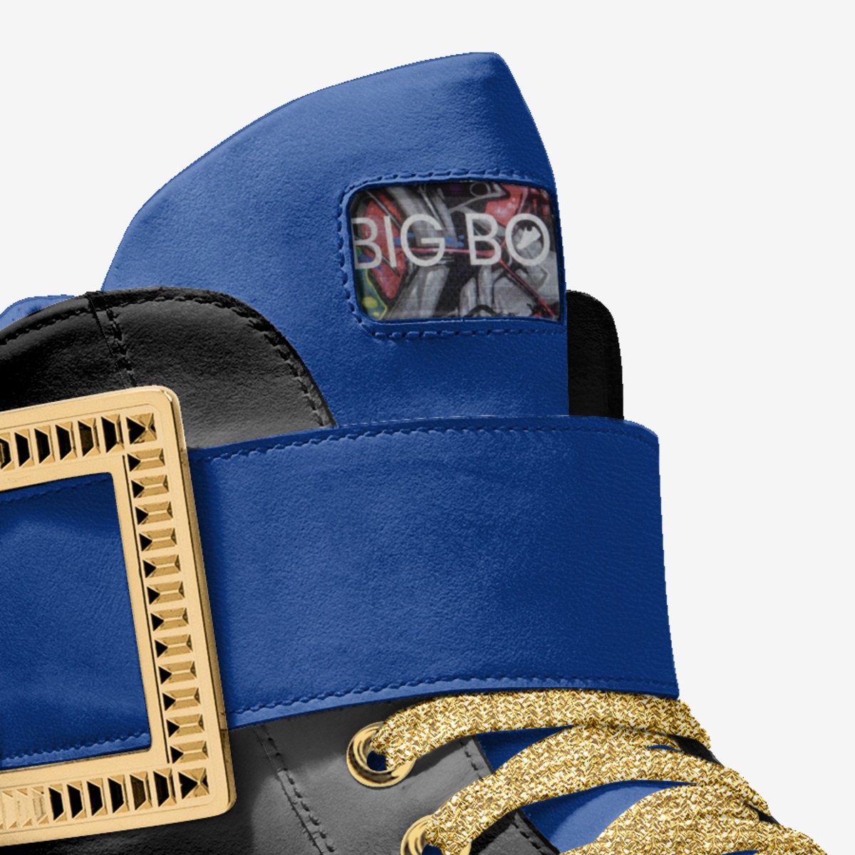 Big Boy Sneaker  custom made in Italy shoes by Sher-vawn Robinson | Detail view
