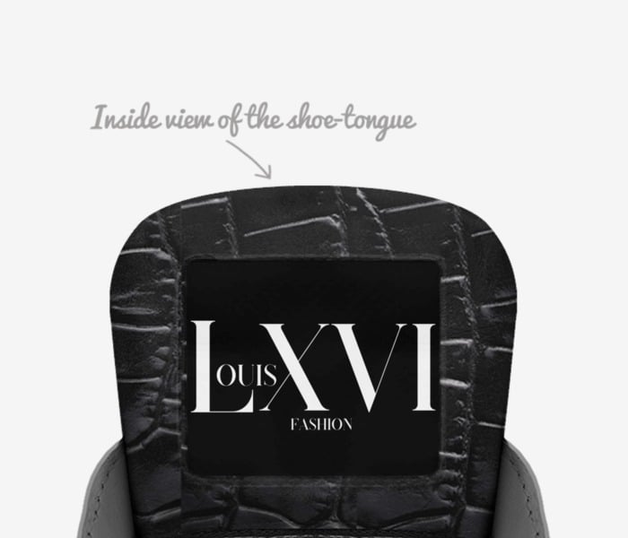 Louis XVI  custom made in Italy shoes by Aboutir Apparel | Tongue view