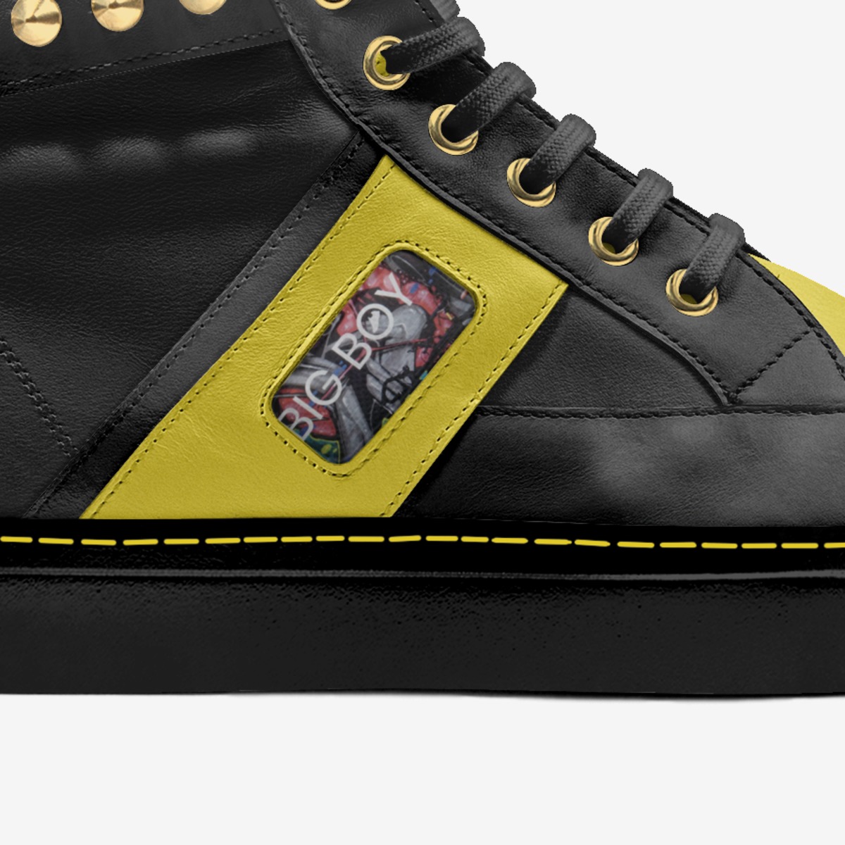 Big Boy Sneaker  custom made in Italy shoes by Sher-vawn Robinson | Detail view