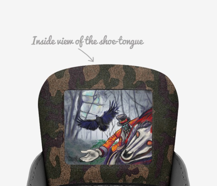The Donk custom made in Italy shoes by Brady R Smith | Tongue view