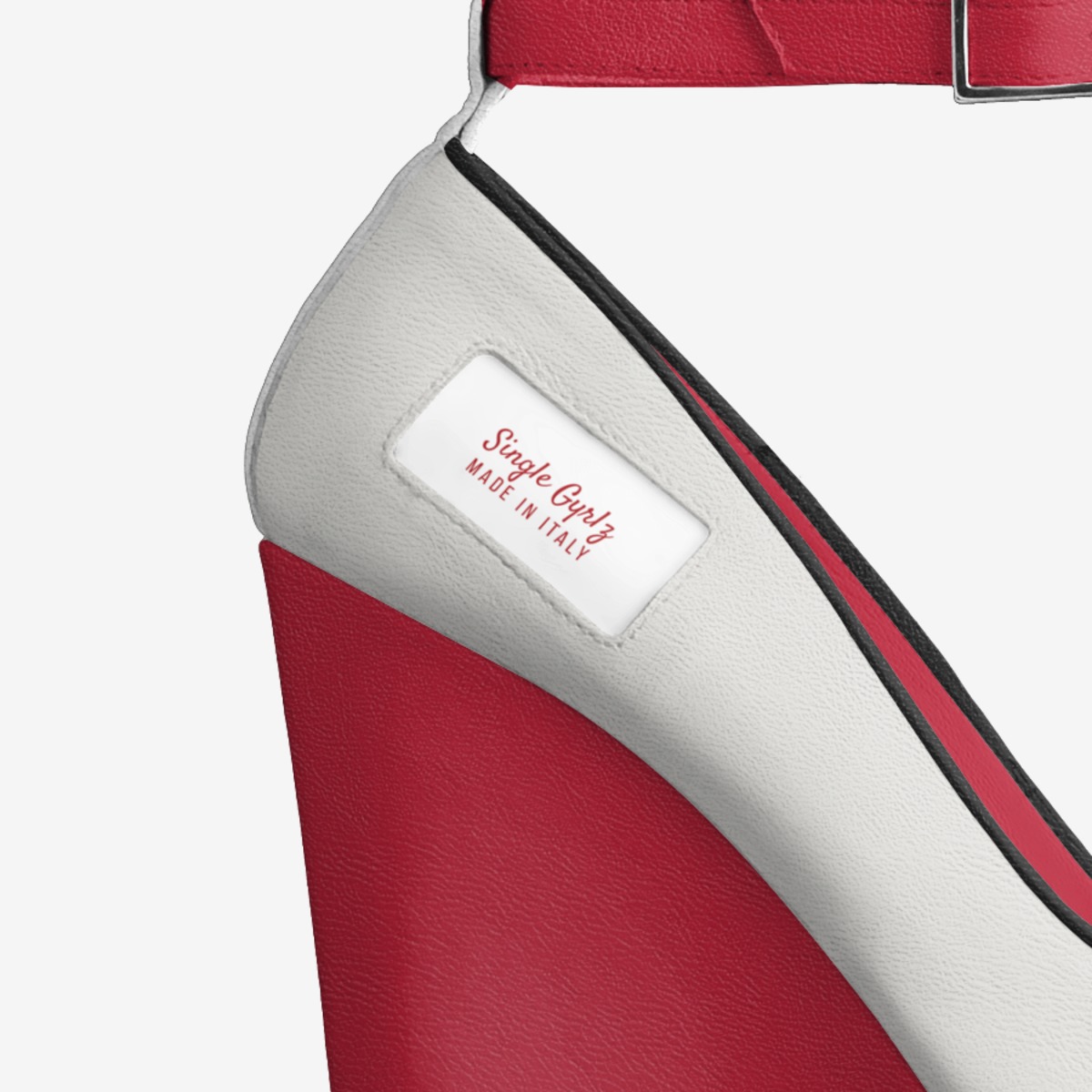 Single Gyrlz custom made in Italy shoes by Chel Brickhouse | Detail view