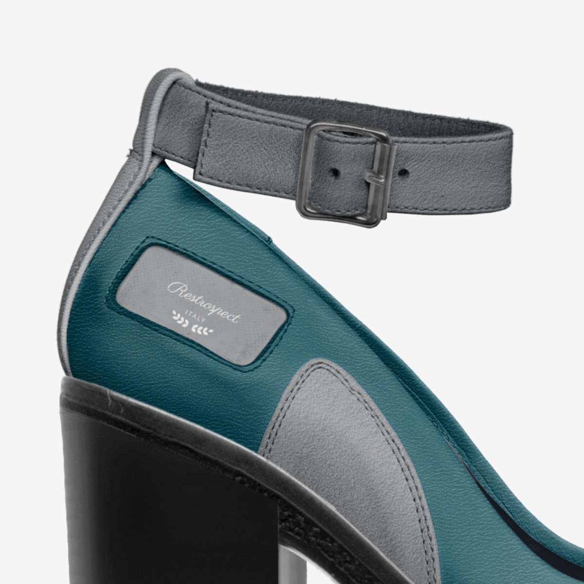 Circle of Time custom made in Italy shoes by Christy Leigh | Detail view