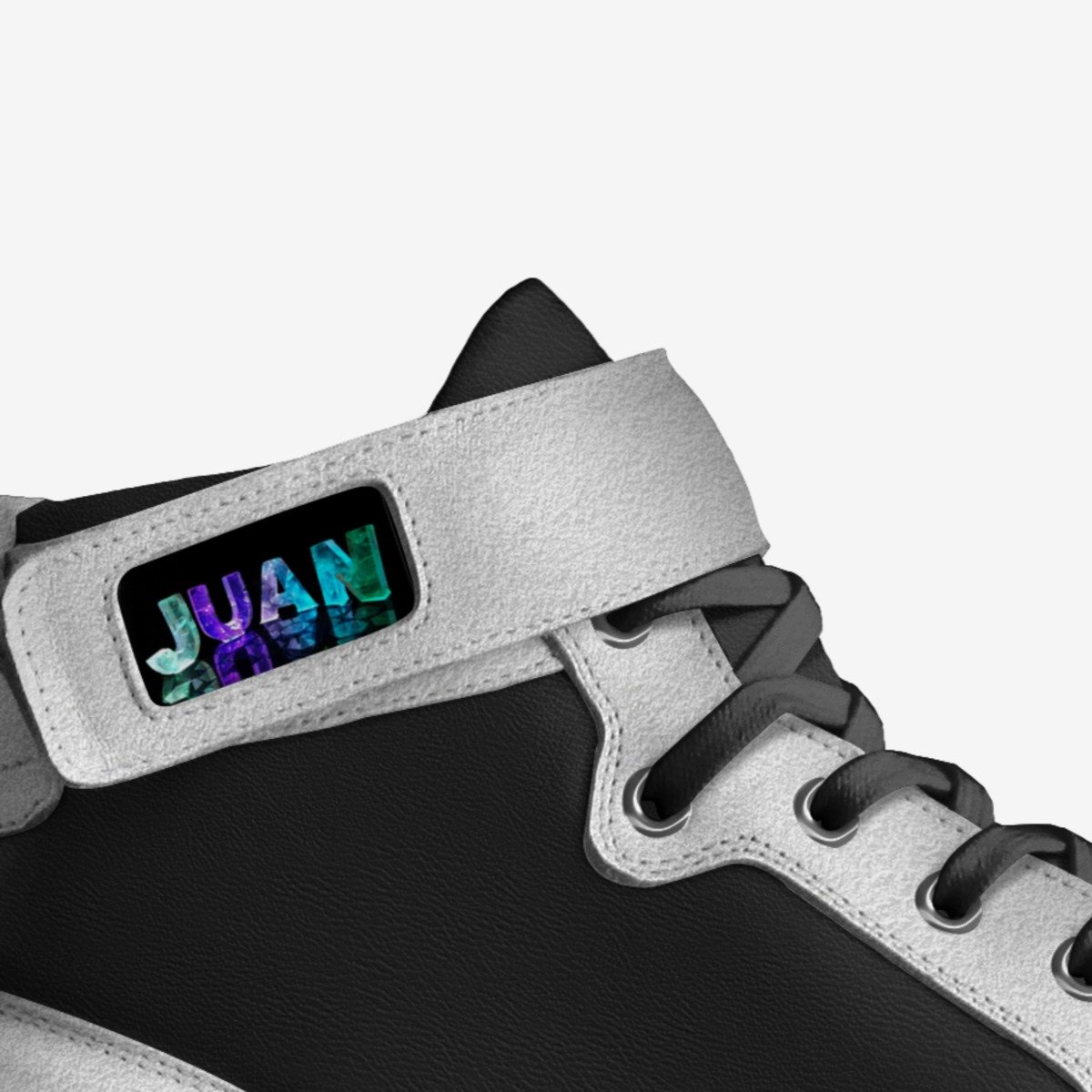 Air Juans custom made in Italy shoes by Anthony Rodriguez | Detail view