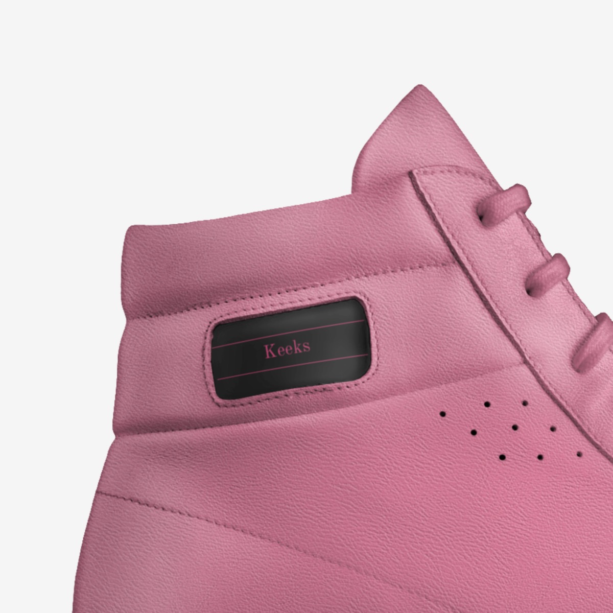 Keeks custom made in Italy shoes by Keosha Long | Detail view