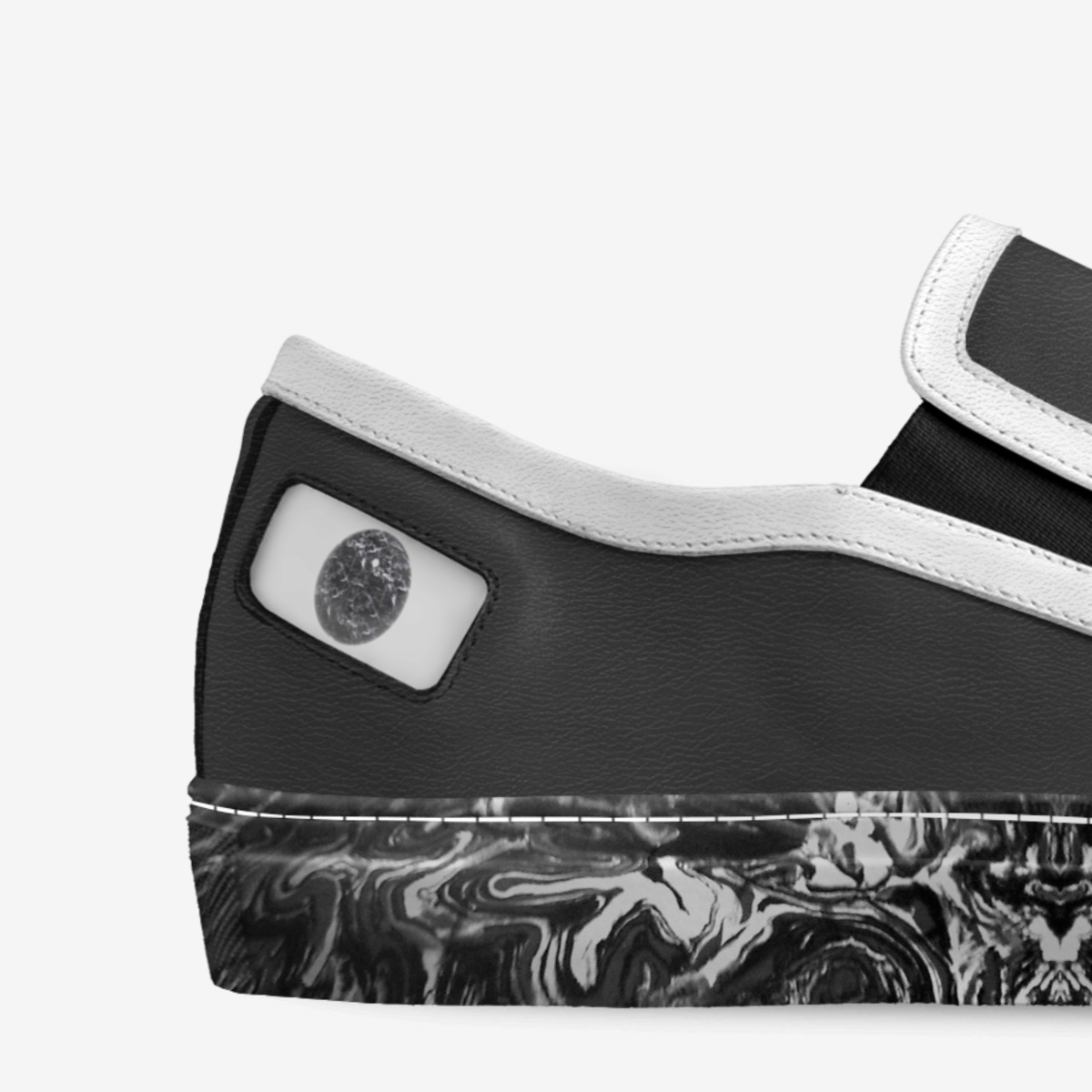 Marballizer custom made in Italy shoes by Evan Eckert | Detail view