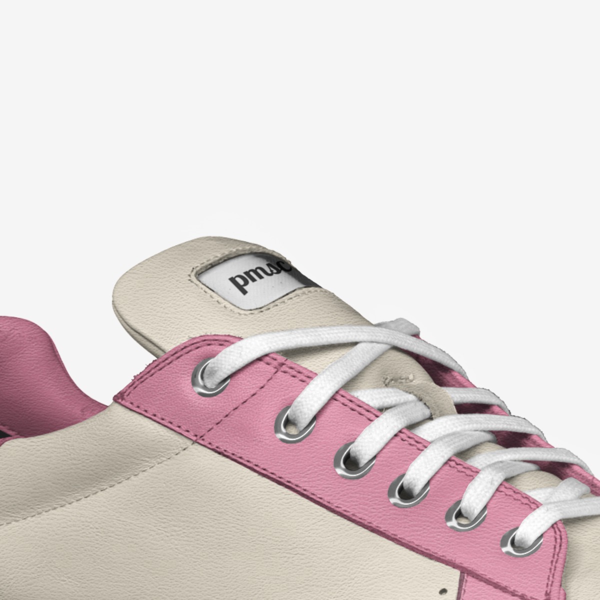 Pink Star custom made in Italy shoes by Sarnaa Archie | Detail view
