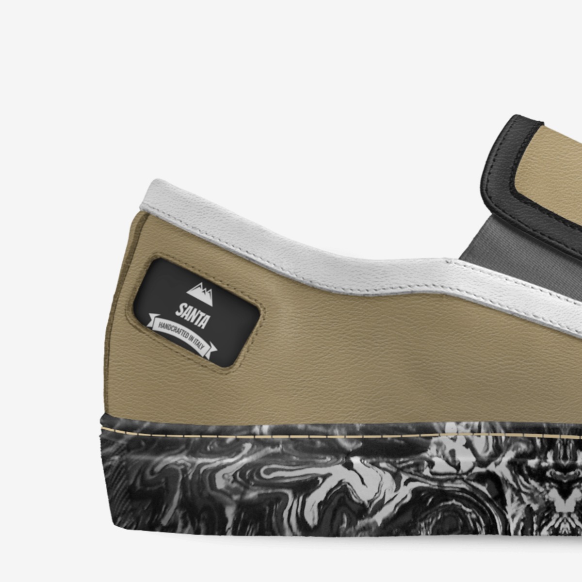 Santa custom made in Italy shoes by Federico Lanciotti | Detail view