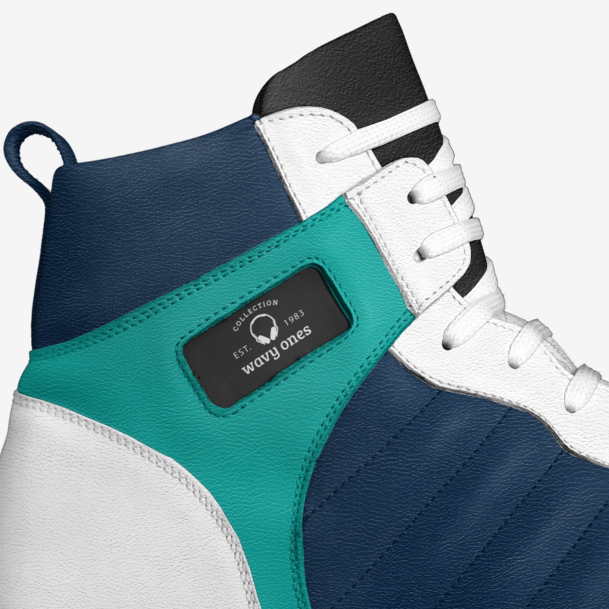 wavy ones custom made in Italy shoes by Jakobe Ryan Valadez Hernandez | Detail view