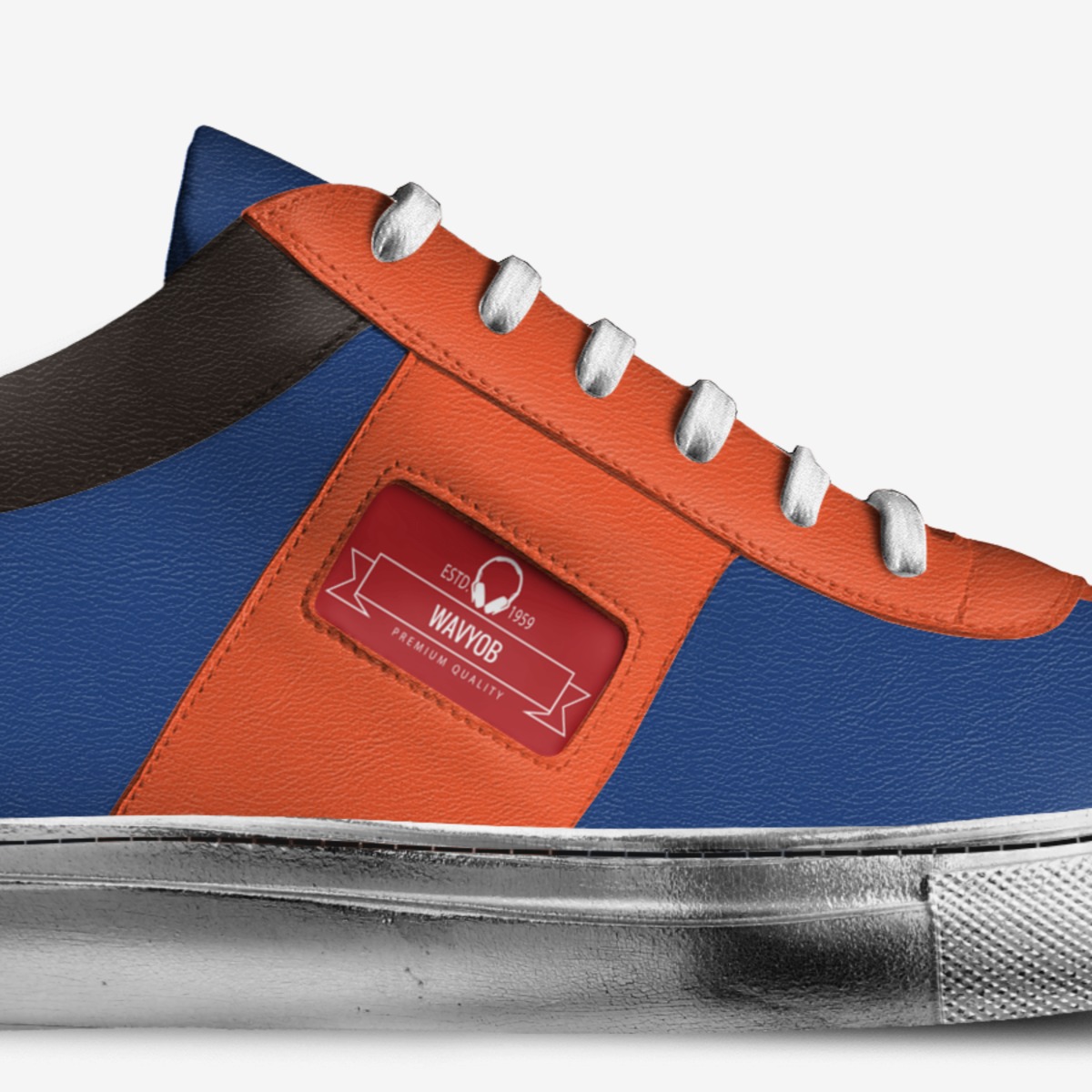 wavyOB custom made in Italy shoes by Jakobe Ryan Valadez Hernandez | Detail view