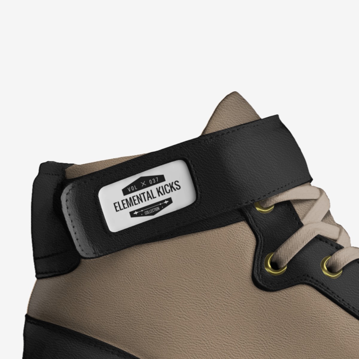 Elemental Kicks custom made in Italy shoes by Stefan Abraham | Detail view