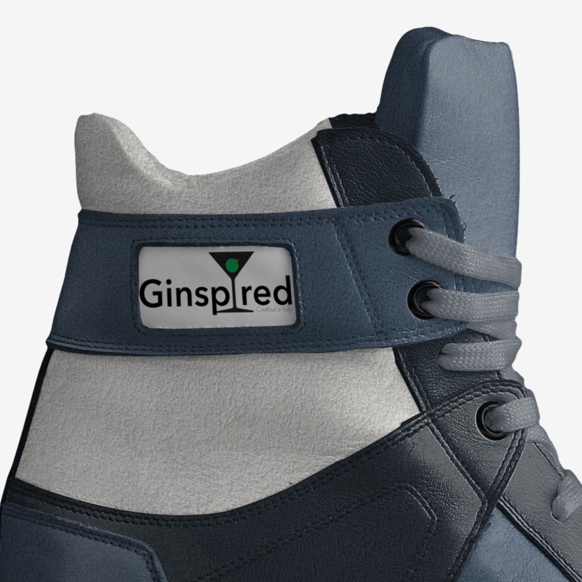 Sneaking Up custom made in Italy shoes by Gini Briggs | Detail view