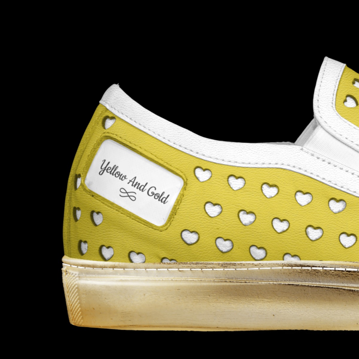 Yellow And Gold A Custom Shoe concept by Ah Nesty Lean Long