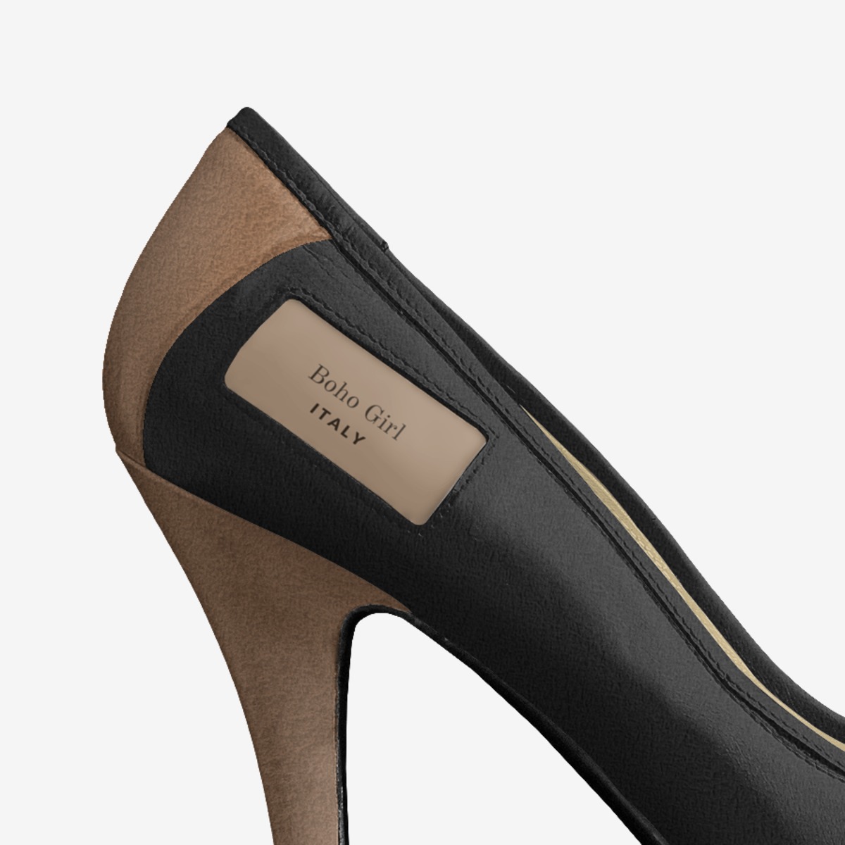 Boho Girl custom made in Italy shoes by Marijke Verkerk Design | Detail view