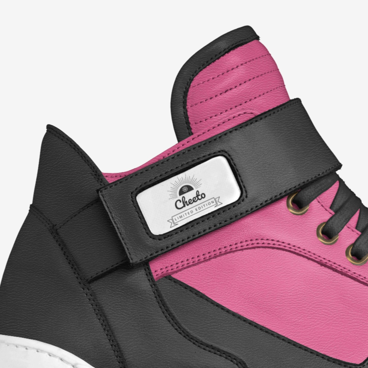 Cheeto custom made in Italy shoes by Kyle Mills | Detail view
