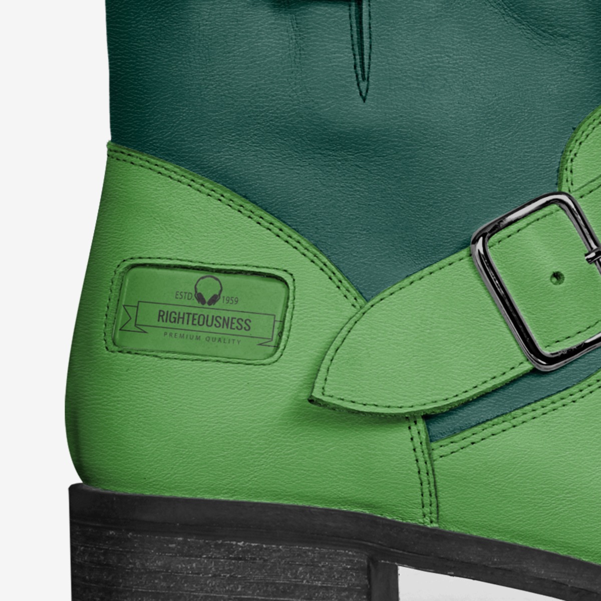 Righteousness custom made in Italy shoes by Azreal Yoho | Detail view