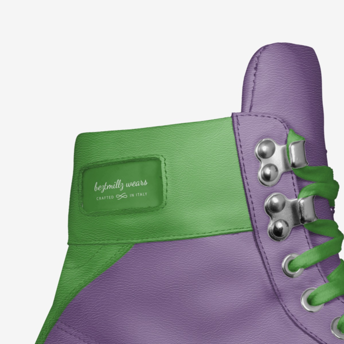 beztmillz wears custom made in Italy shoes by Best Raymond | Detail view
