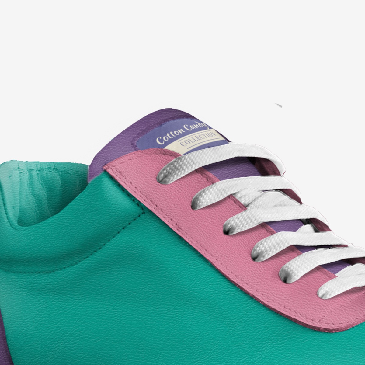 Cotton Candy 2 custom made in Italy shoes by Lamar Copeland | Detail view