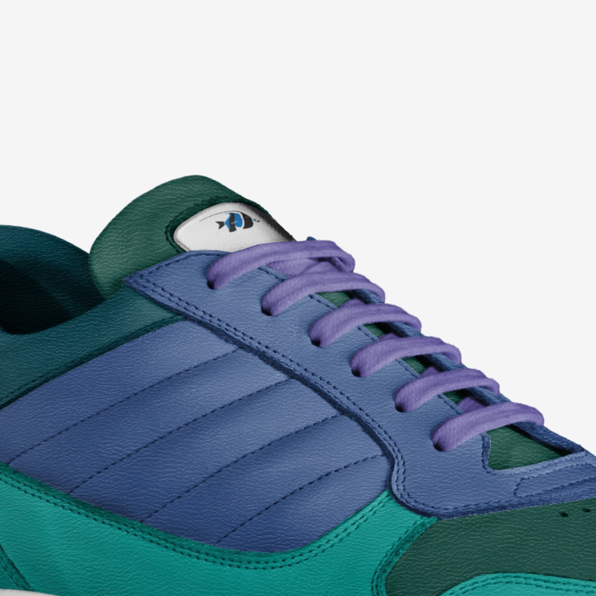 The watery waves custom made in Italy shoes by Sage | Detail view