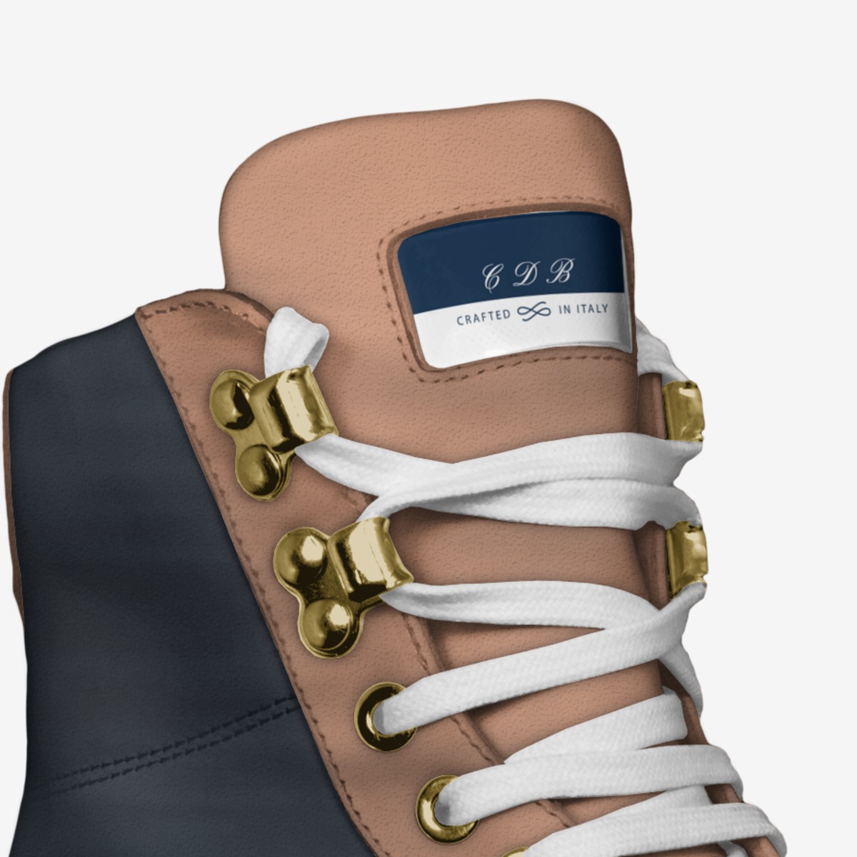 C D B custom made in Italy shoes by Chasing Dat Bag | Detail view