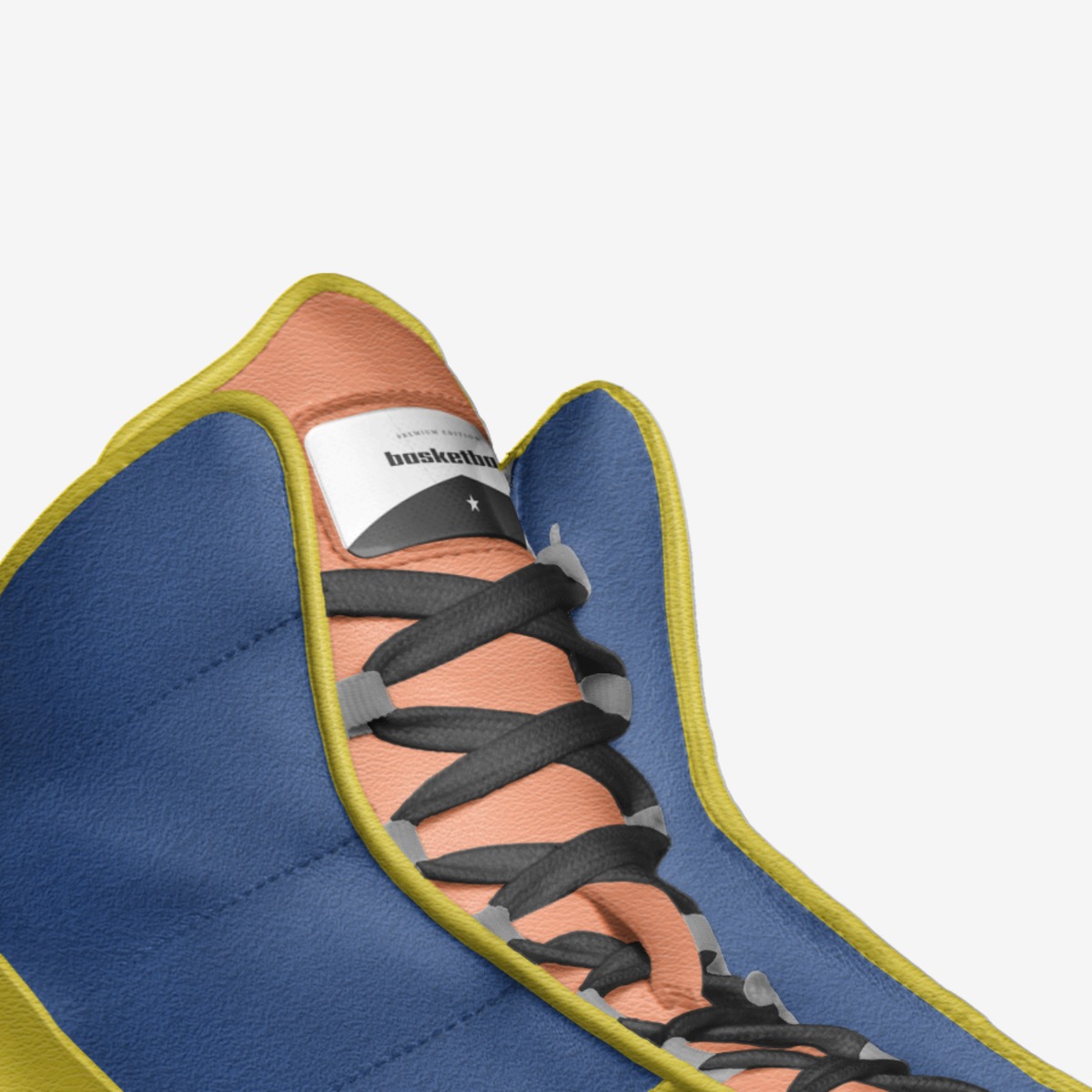basketball custom made in Italy shoes by Jaden Hope Miner | Detail view
