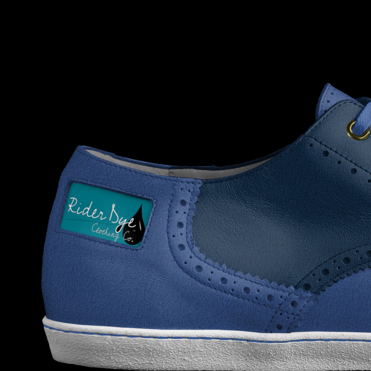 Blue suede cheap shoe dye