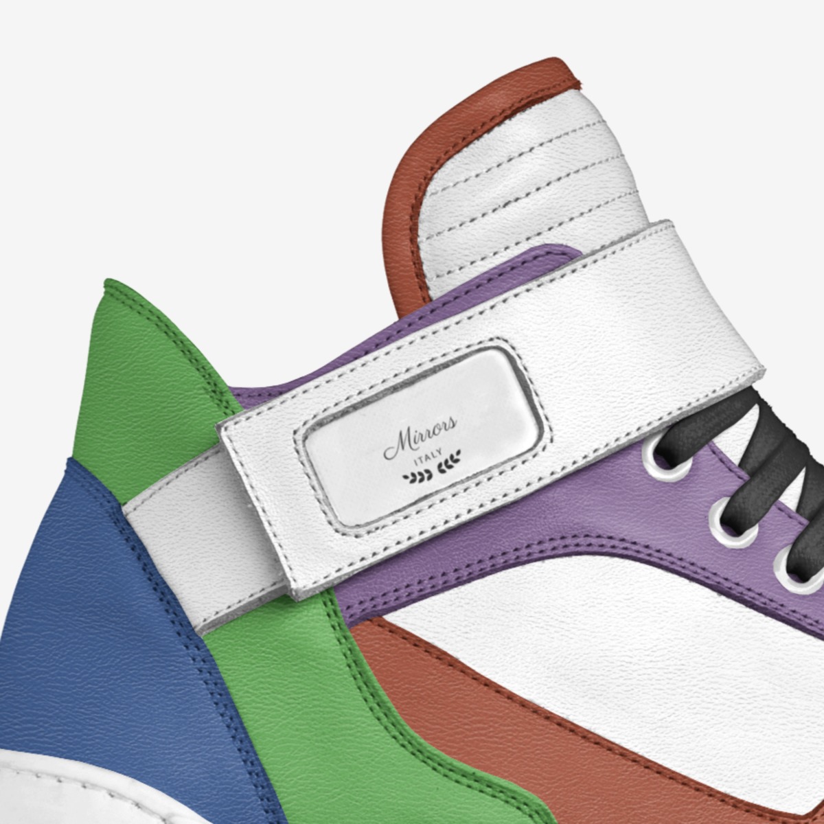 Mirrors custom made in Italy shoes by Larceny Grands | Detail view