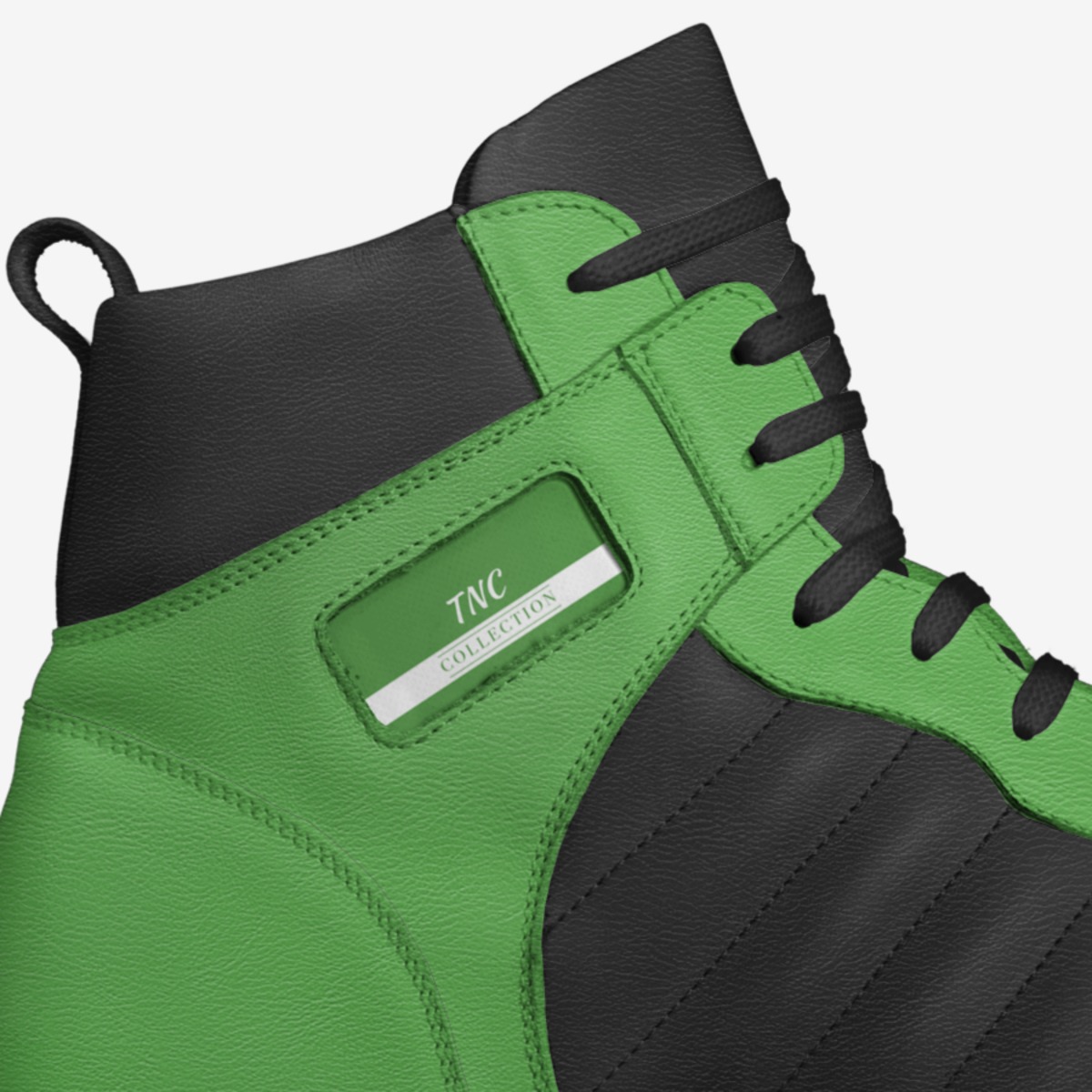 TNC Lime Wires custom made in Italy shoes by Brian Shanklin | Detail view