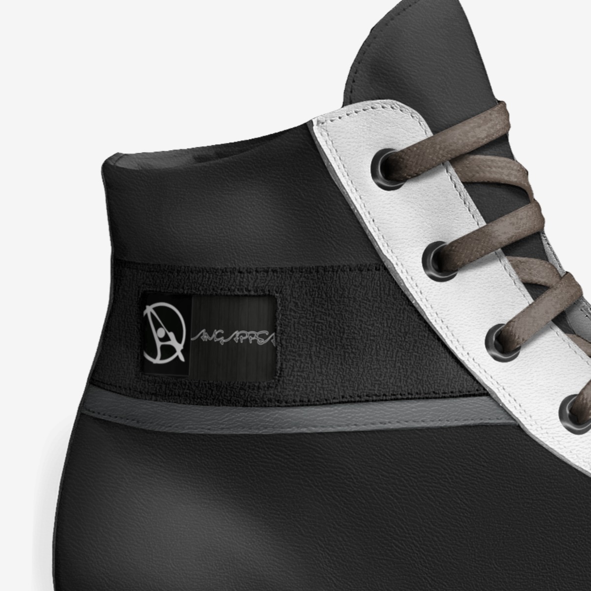Oreos custom made in Italy shoes by Darrell Dargan | Detail view
