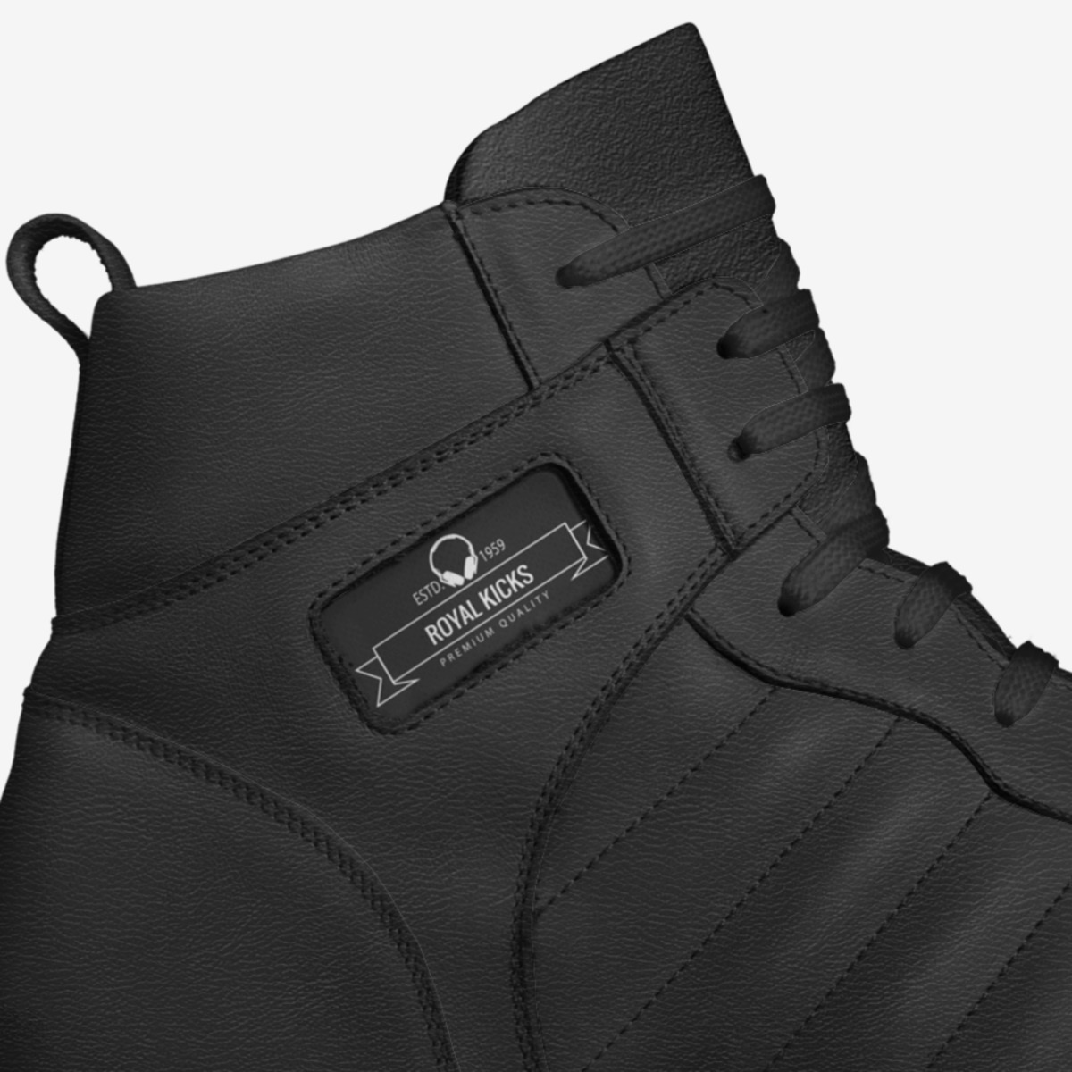 ROYAL KICKS custom made in Italy shoes by Walter Lawrence | Detail view