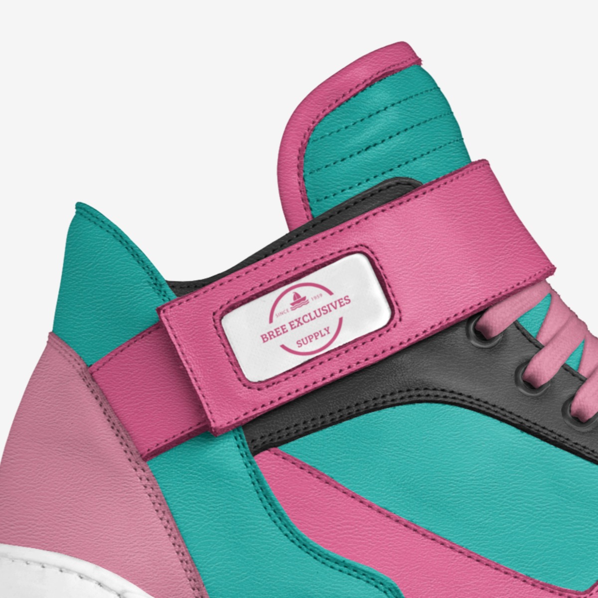 B Sneaker custom made in Italy shoes by Michael Hernandez | Detail view