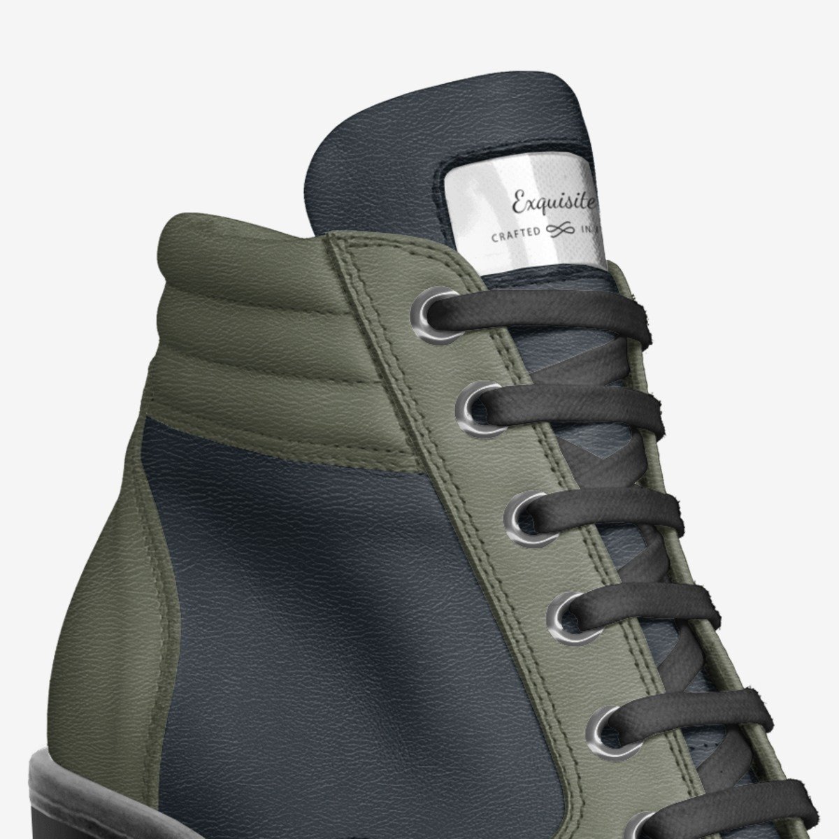 Exquisite custom made in Italy shoes by Genesis Armstead | Detail view