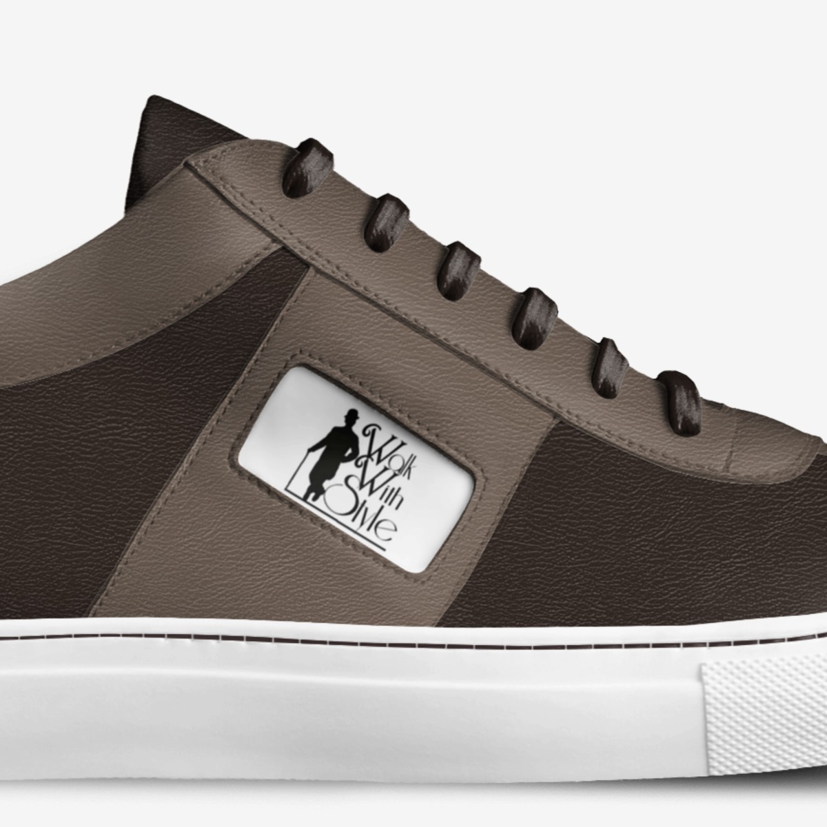 Chocolate city custom made in Italy shoes by Nathaniel Johnson | Detail view