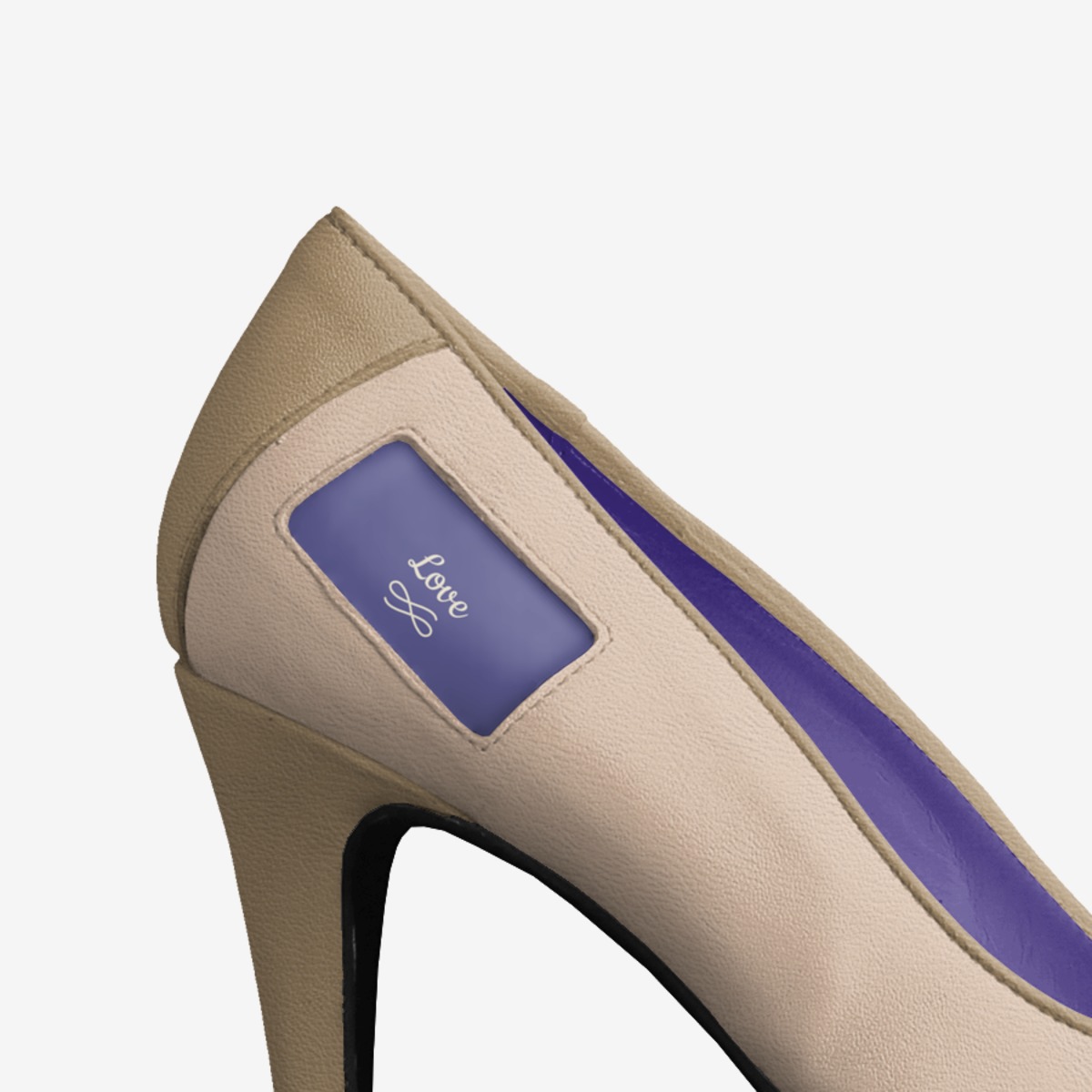 Love Heels custom made in Italy shoes by Kris Rockwell | Detail view