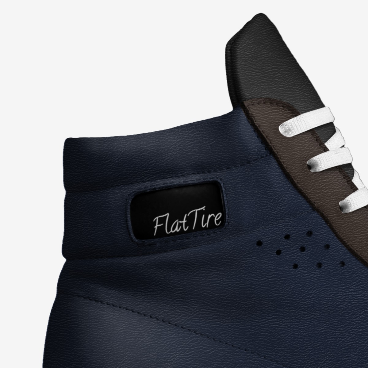 FlatTire custom made in Italy shoes by Erin Bailey | Detail view