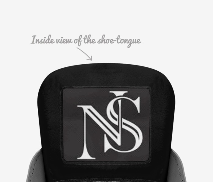 NS custom made in Italy shoes by Austin Mowry | Tongue view
