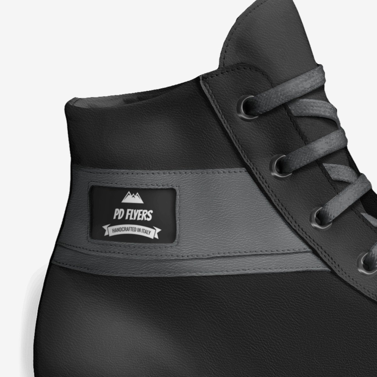 pd flyers custom made in Italy shoes by Brody Jones | Detail view