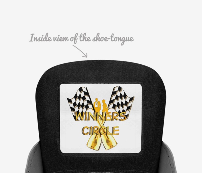 WinnersCircle  custom made in Italy shoes by Robert Wynder | Tongue view