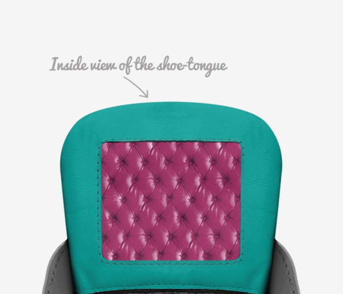 Johanna custom made in Italy shoes by Johanna Mena | Tongue view