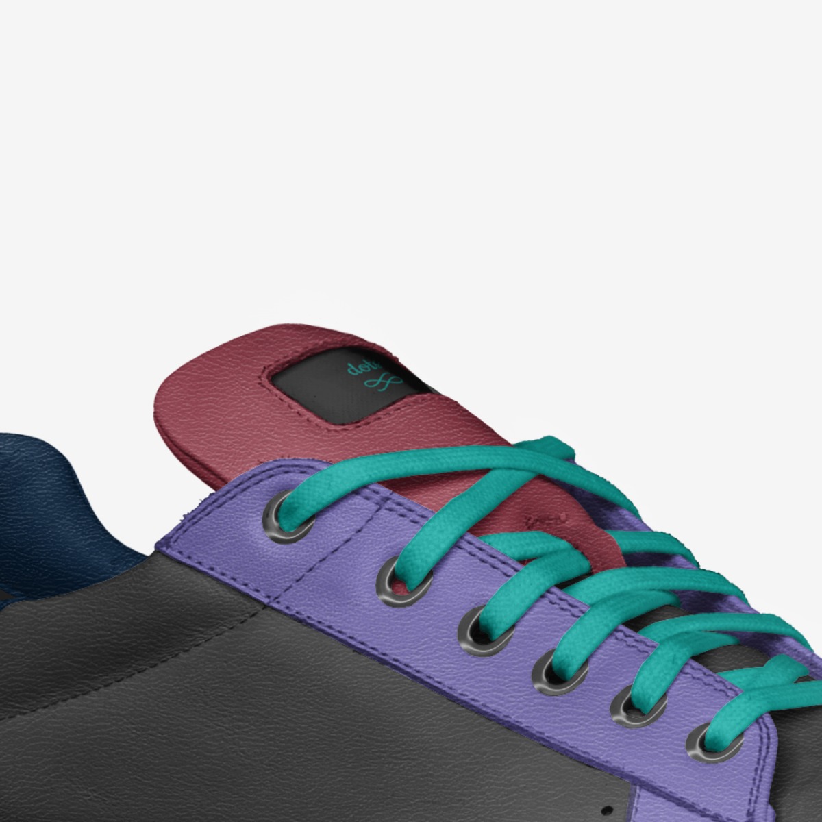 dots custom made in Italy shoes by Lexie Matteson | Detail view