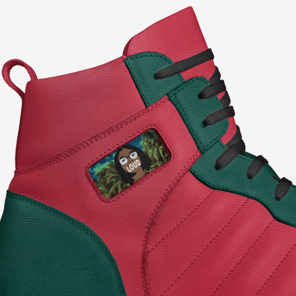 LoudMouth custom made in Italy shoes by Terrell Dugue | Detail view