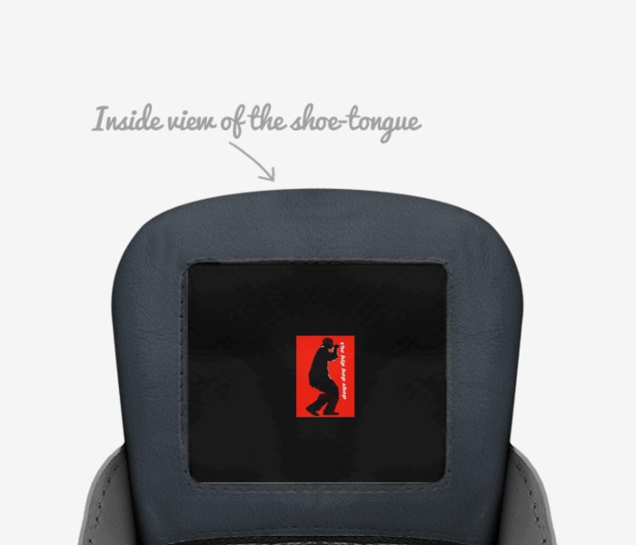 The goat custom made in Italy shoes by Raymond Ragland | Tongue view