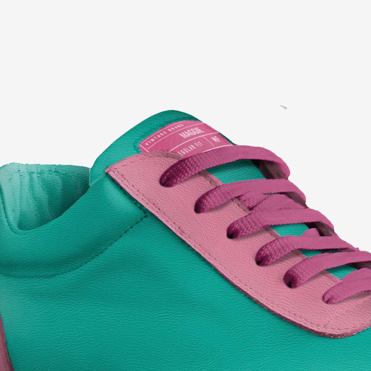 Maggie custom made in Italy shoes by Rebekah Davis | Detail view