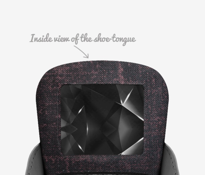 StarMax custom made in Italy shoes by Jakobe Ryan Valadez Hernandez | Tongue view