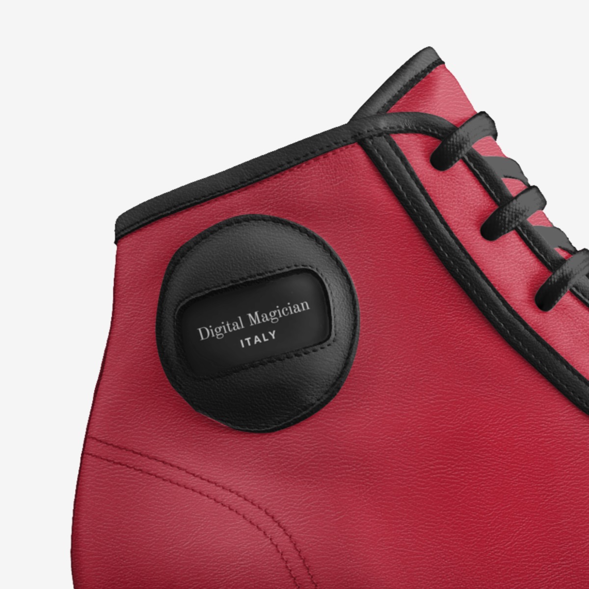 Digital Magician custom made in Italy shoes by Dzunisani Mathebula | Detail view