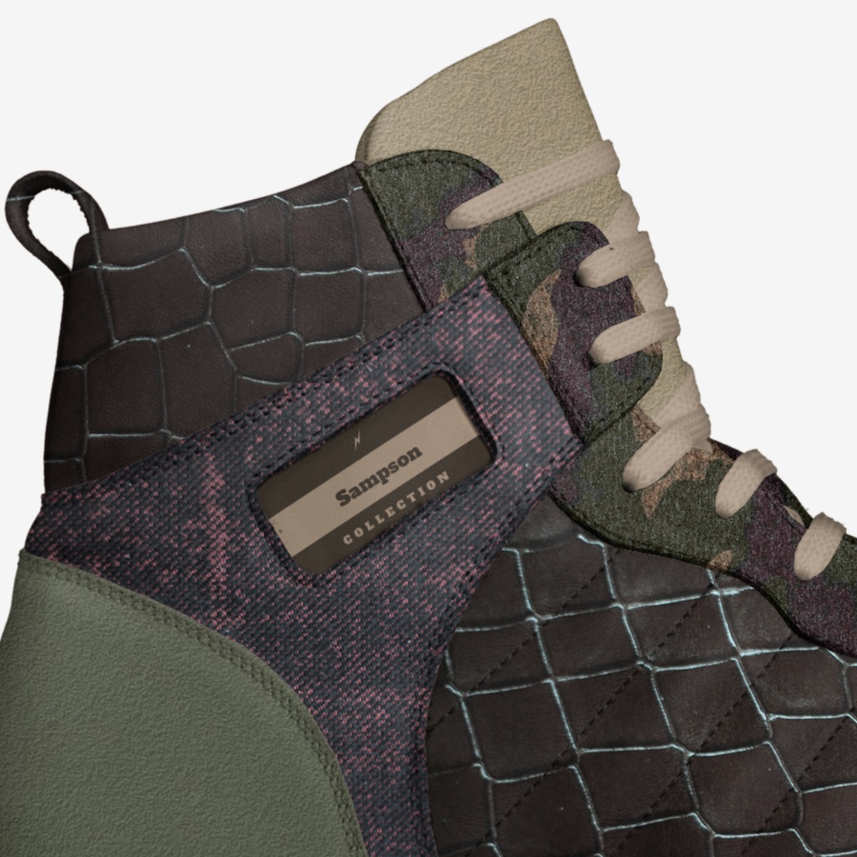 Sampson custom made in Italy shoes by Nabeel Mulla | Detail view