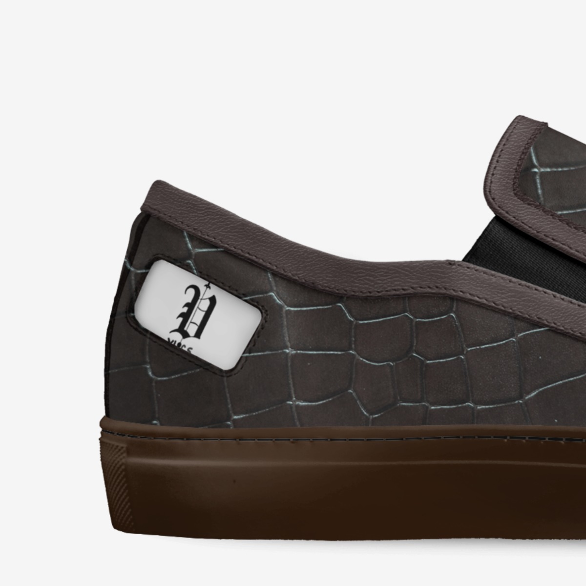 Vics crocks custom made in Italy shoes by Brayden Murphy | Detail view