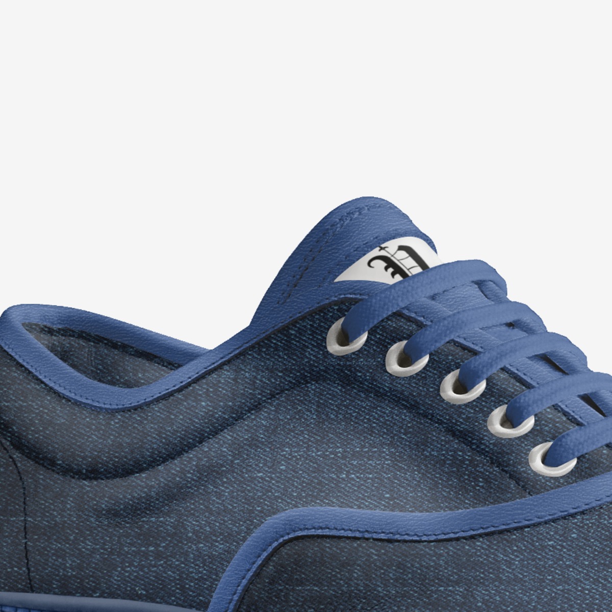 vics denium custom made in Italy shoes by Brayden Murphy | Detail view