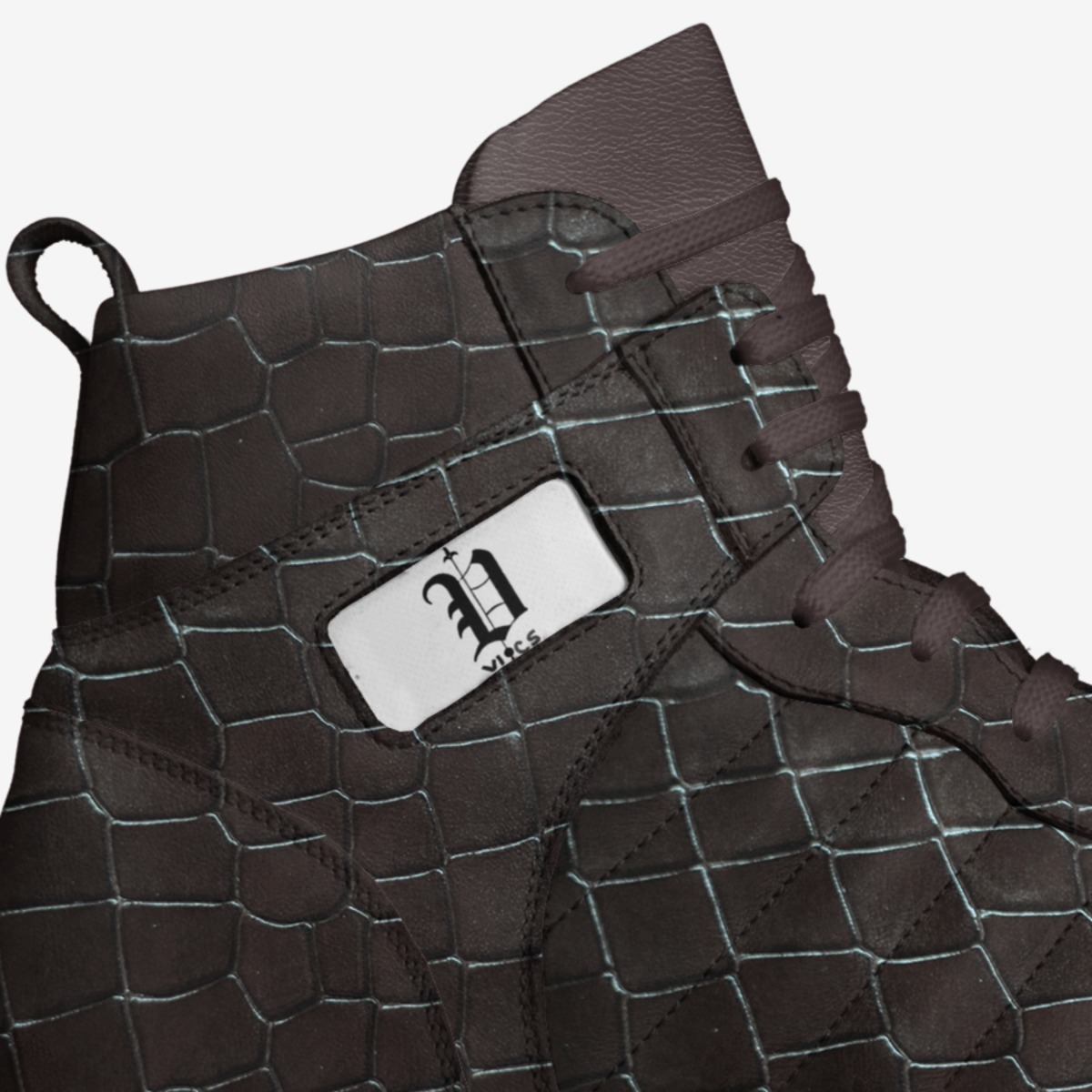 vics crocks air custom made in Italy shoes by Brayden Murphy | Detail view